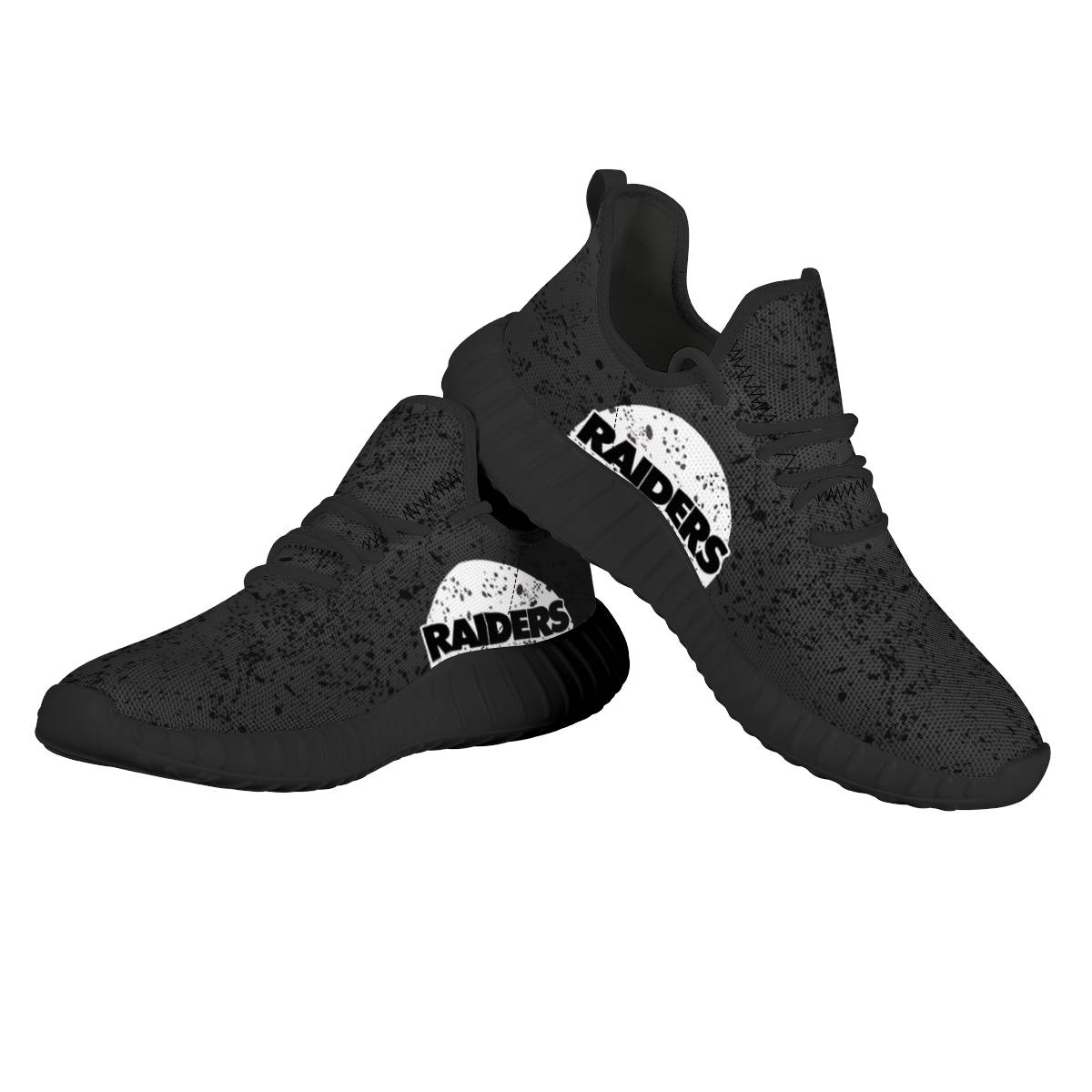 Women's Las Vegas Raiders Mesh Knit Sneakers/Shoes 019